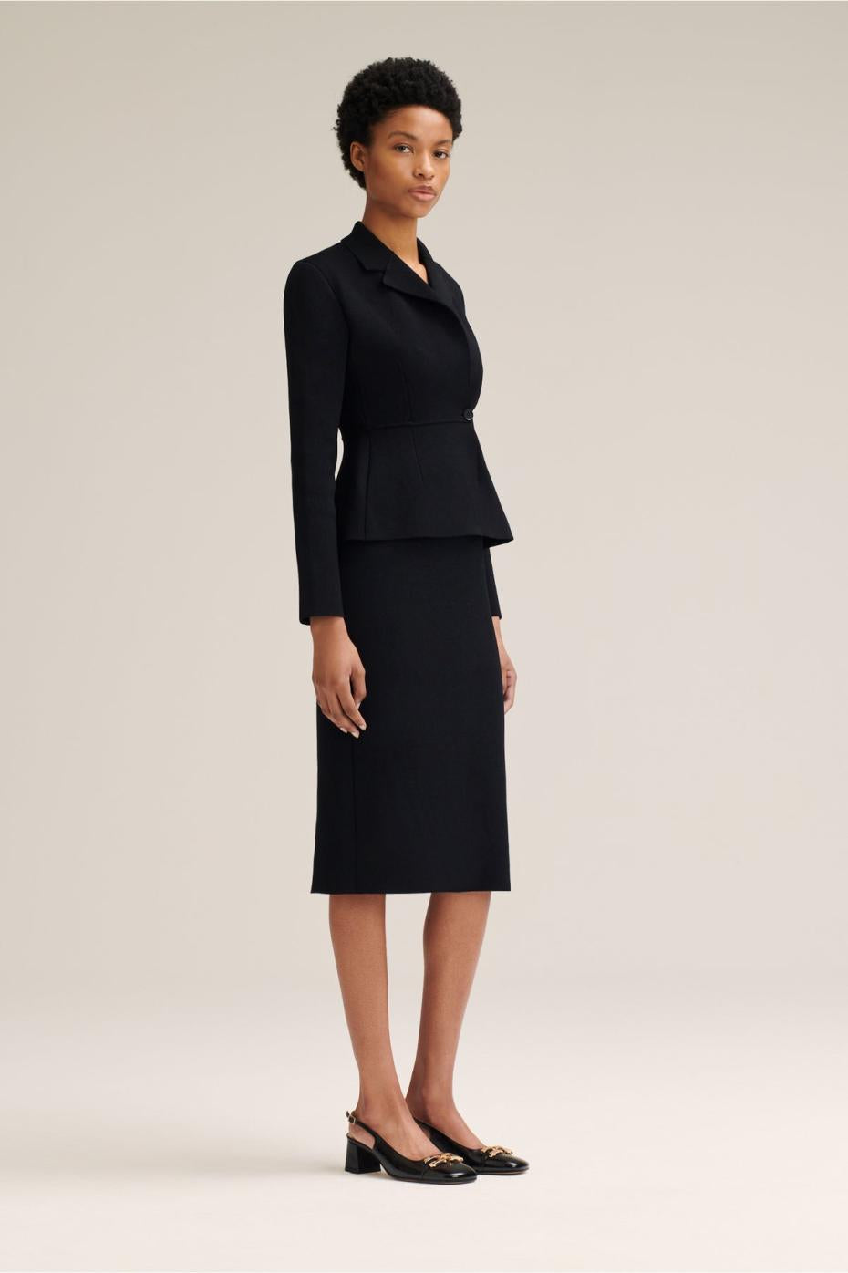 Jackets | Women Scanlan Theodore CREPE KNIT TAILORED JACKET Black