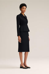 Jackets | Women Scanlan Theodore CREPE KNIT TAILORED JACKET Black