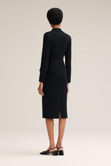 Jackets | Women Scanlan Theodore CREPE KNIT TAILORED JACKET Black