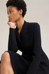 Jackets | Women Scanlan Theodore CREPE KNIT TAILORED JACKET Black