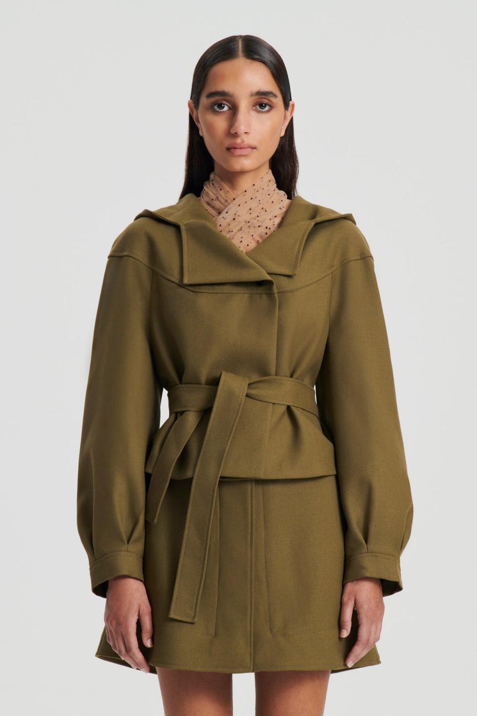 Jackets | Women Scanlan Theodore CROPPED DUFFLE Olive