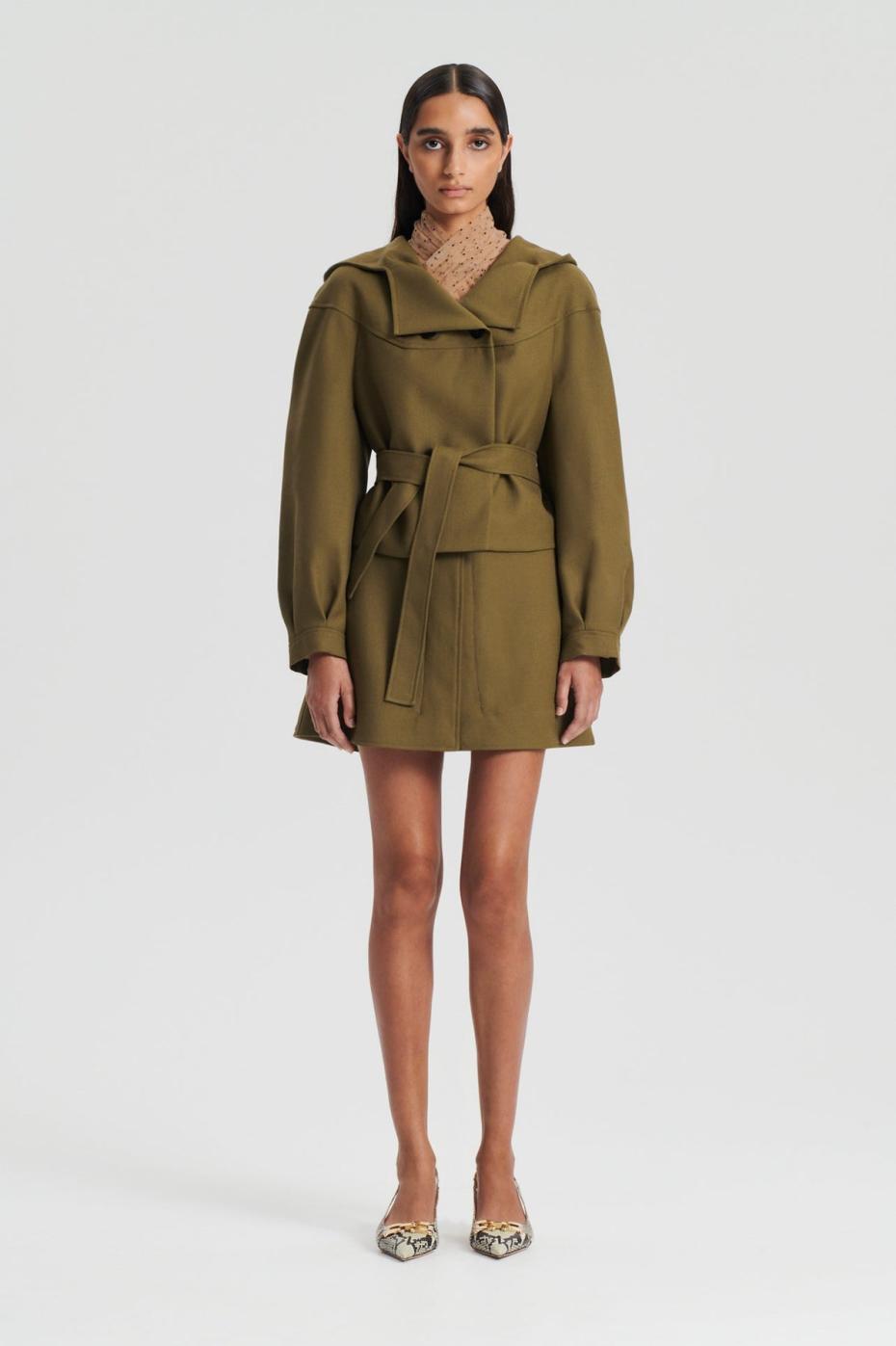 Jackets | Women Scanlan Theodore CROPPED DUFFLE Olive