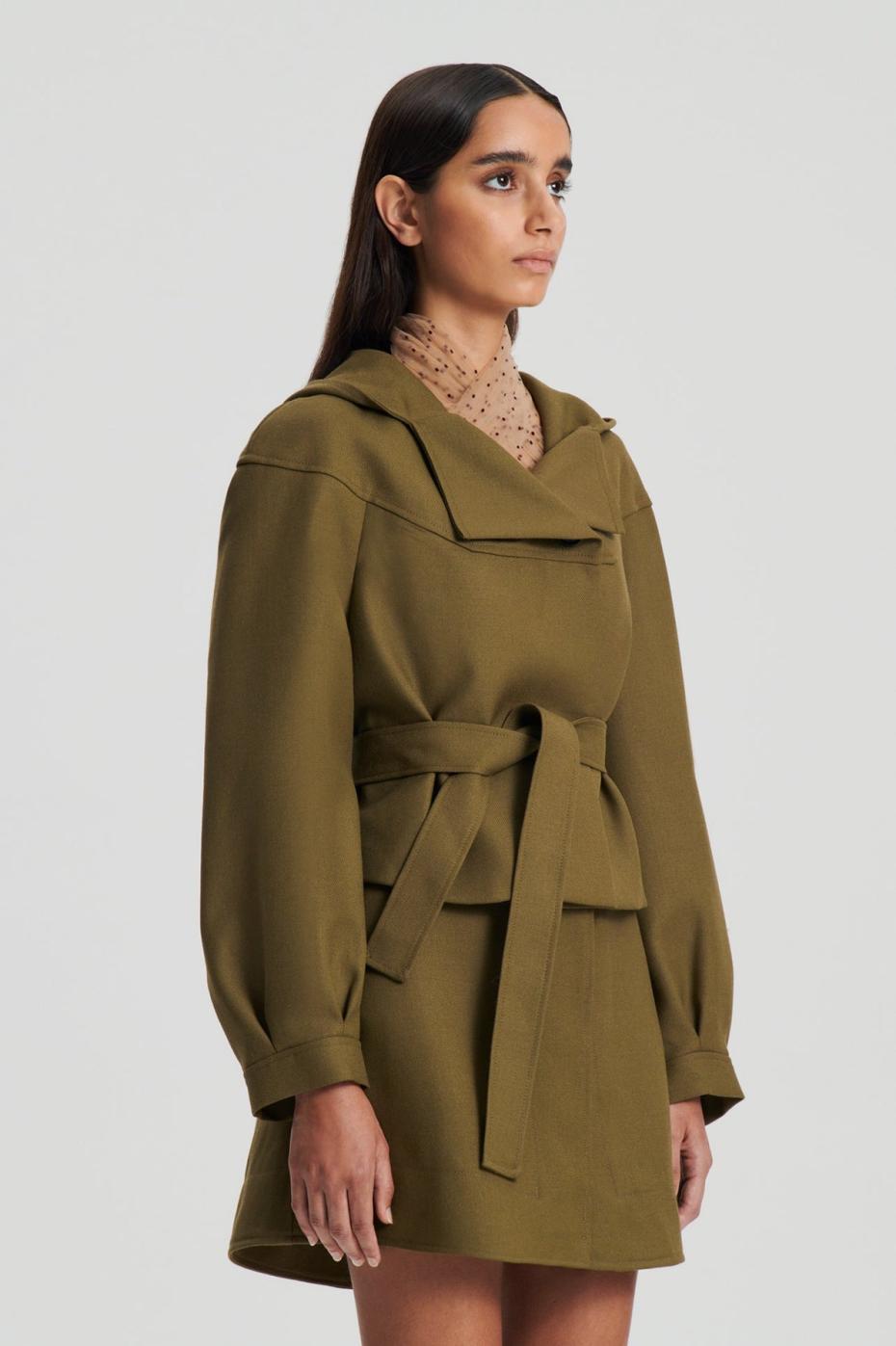 Jackets | Women Scanlan Theodore CROPPED DUFFLE Olive