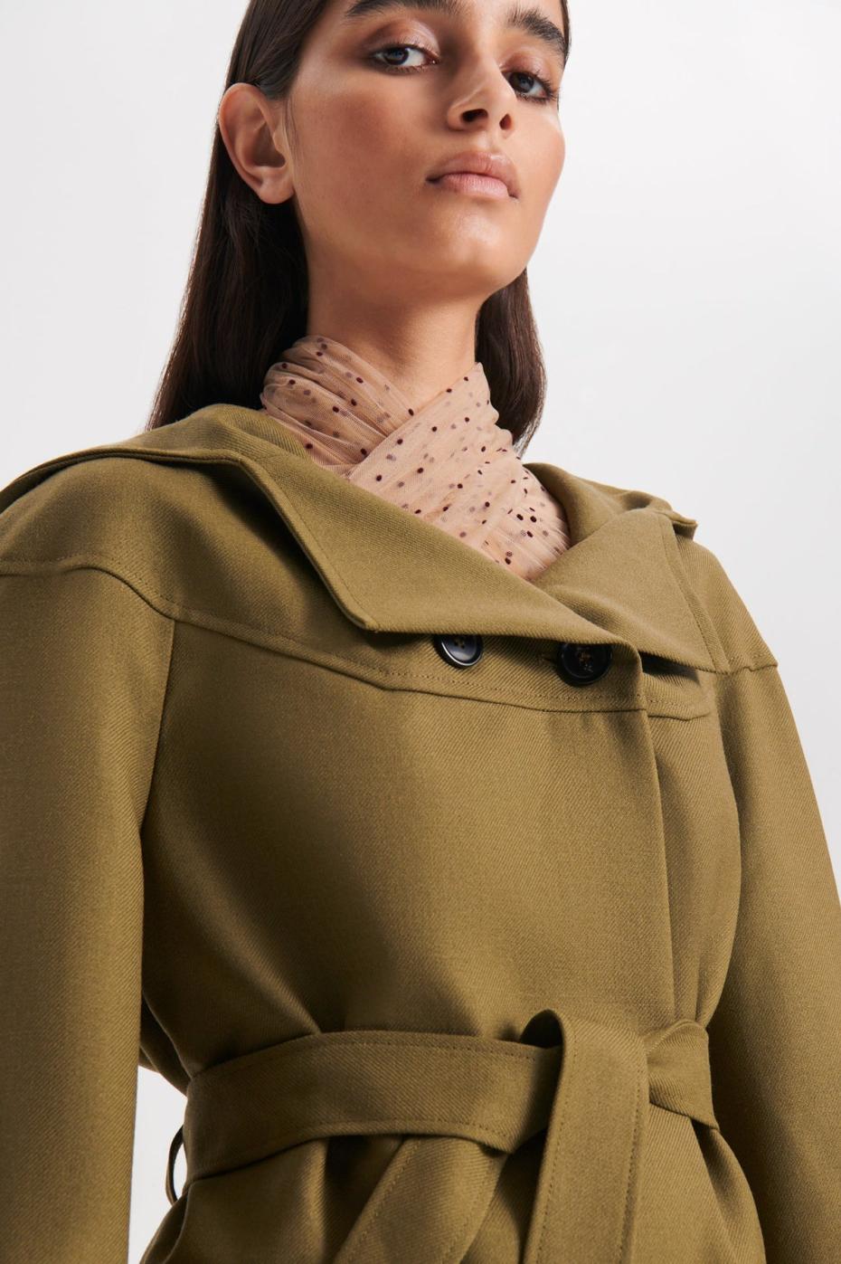 Jackets | Women Scanlan Theodore CROPPED DUFFLE Olive