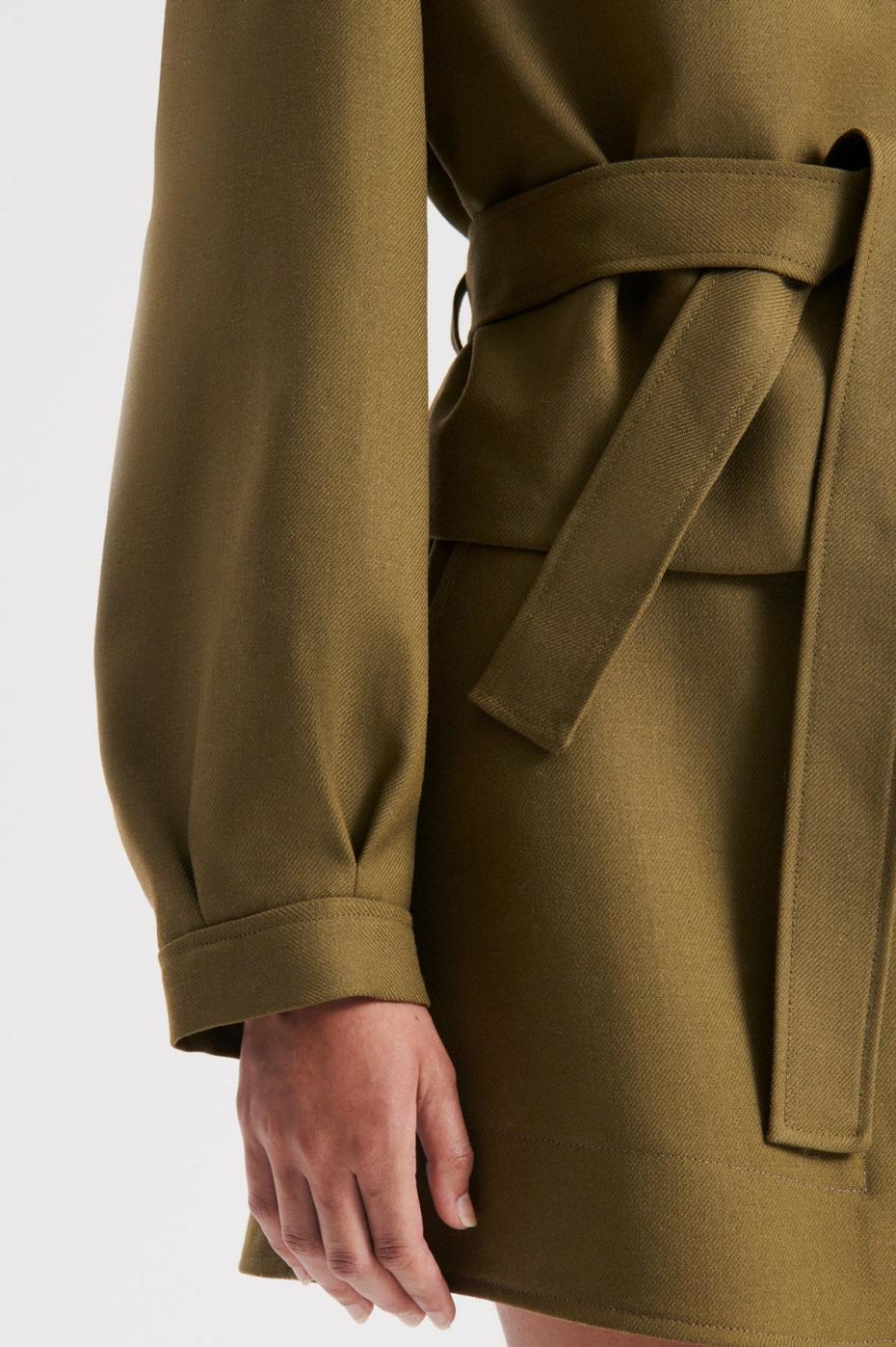 Jackets | Women Scanlan Theodore CROPPED DUFFLE Olive