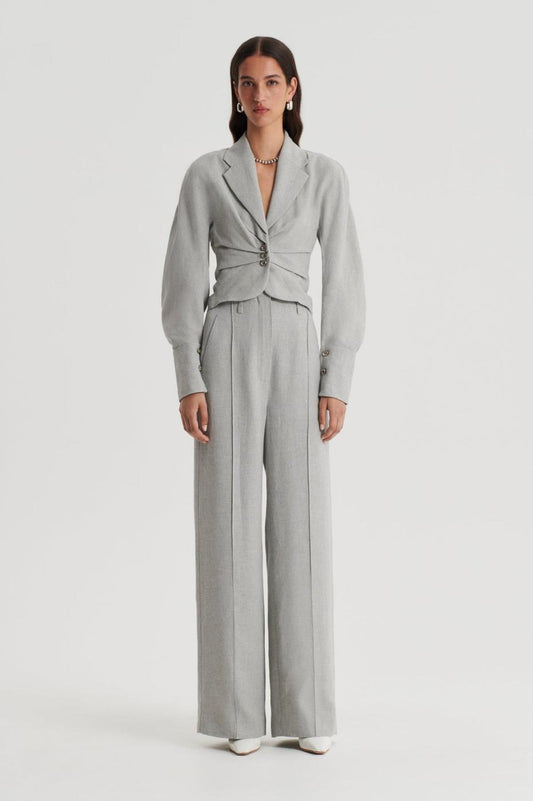 Jackets | Women Scanlan Theodore DRAPED TAILORED JACKET Pale.grey