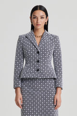 Jackets | Women Scanlan Theodore EMBROIDERED FLORAL JACKET Black.white