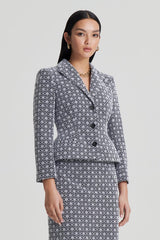 Jackets | Women Scanlan Theodore EMBROIDERED FLORAL JACKET Black.white