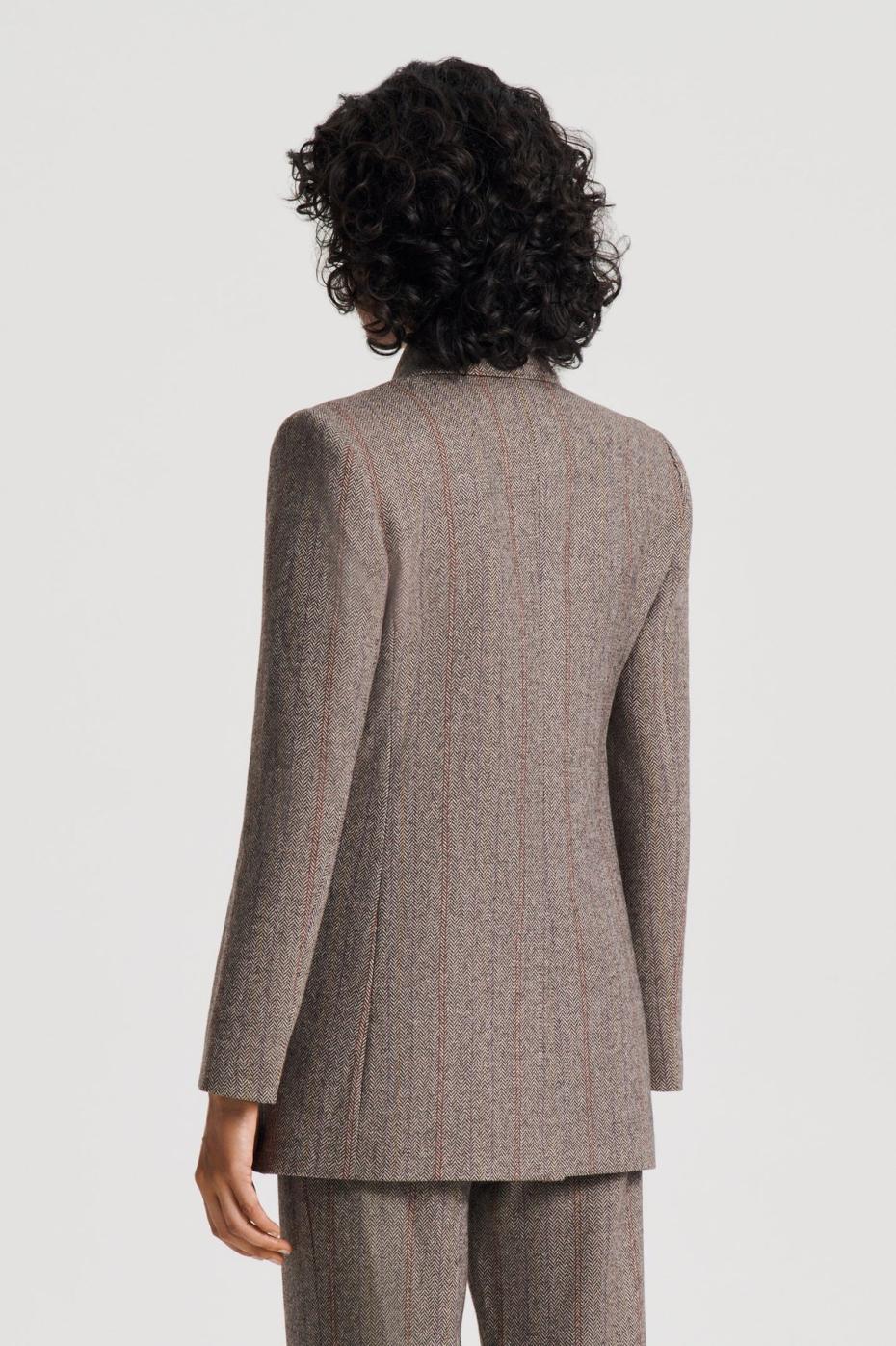 Jackets | Women Scanlan Theodore HERRINGBONE WEAVE JACKET Moro