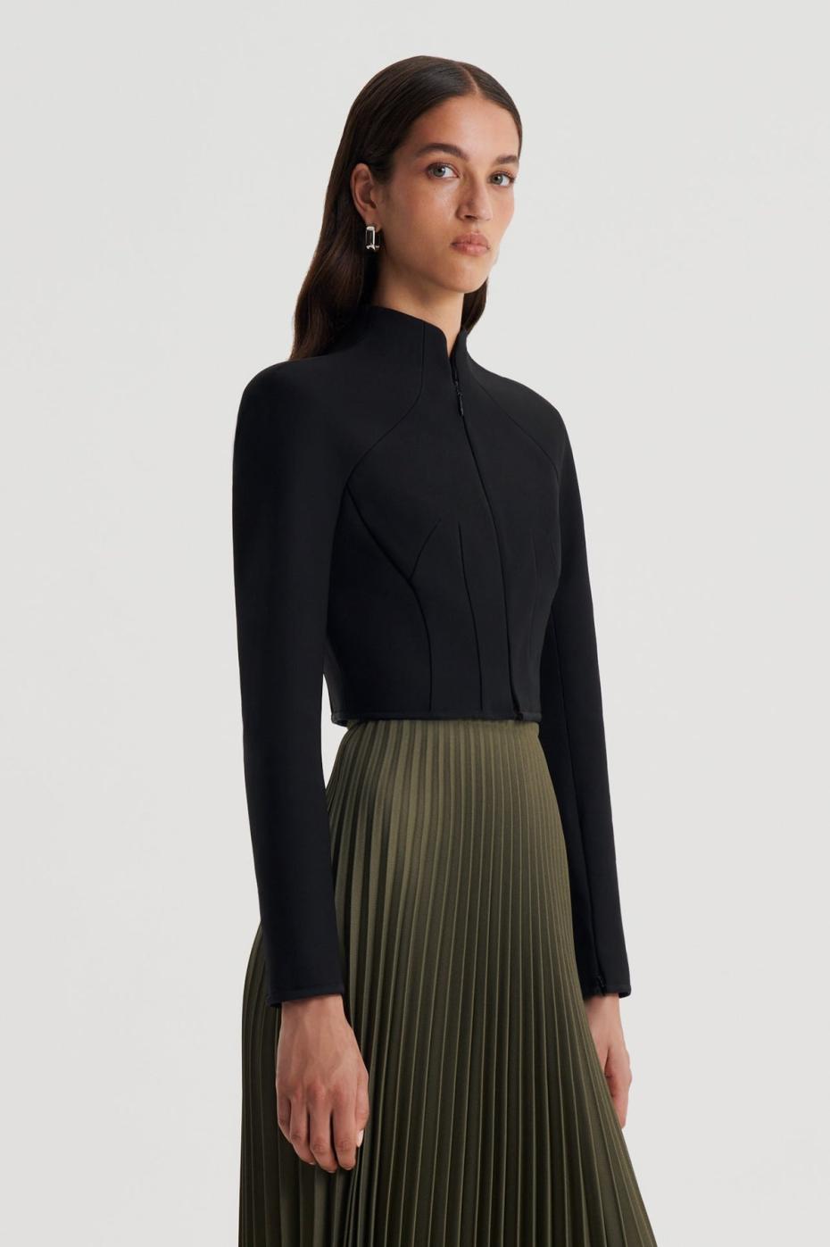 Jackets | Women Scanlan Theodore MILANO ZIP JACKET Black