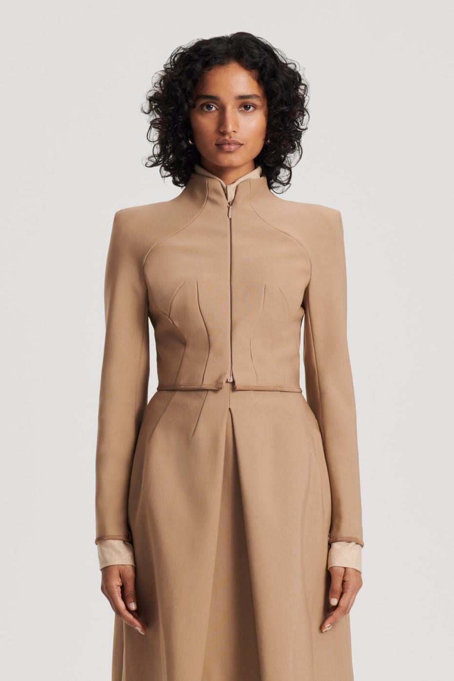 Jackets | Women Scanlan Theodore MILANO ZIP JACKET Camel