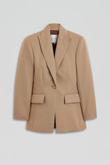 Jackets | Women Scanlan Theodore PLAID TAILORED JACKET Caramel