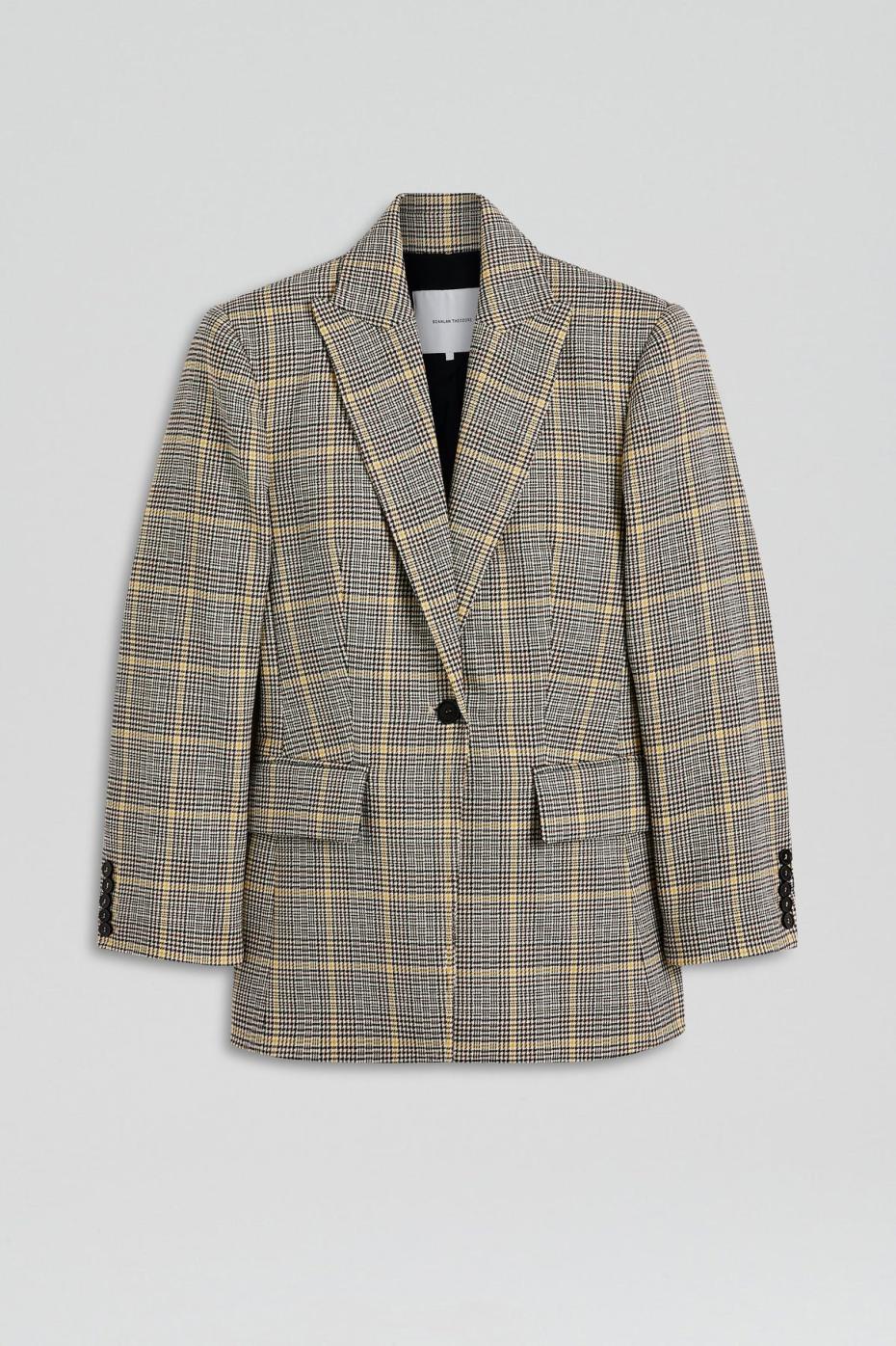 Jackets | Women Scanlan Theodore PLAID TAILORED JACKET Ginger
