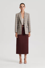 Jackets | Women Scanlan Theodore PLAID TAILORED JACKET Ginger