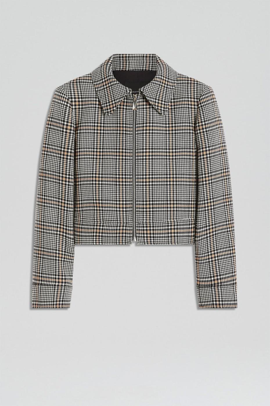 Jackets | Women Scanlan Theodore PLAID ZIP JACKET Black.white