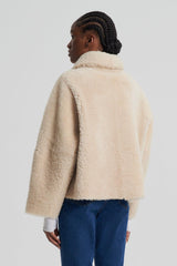 Jackets | Women Scanlan Theodore SHEARLING COCOON SLEEVE JACKET Beige