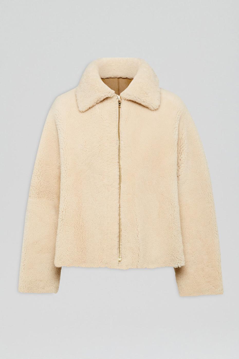 Jackets | Women Scanlan Theodore SHEARLING COCOON SLEEVE JACKET Beige
