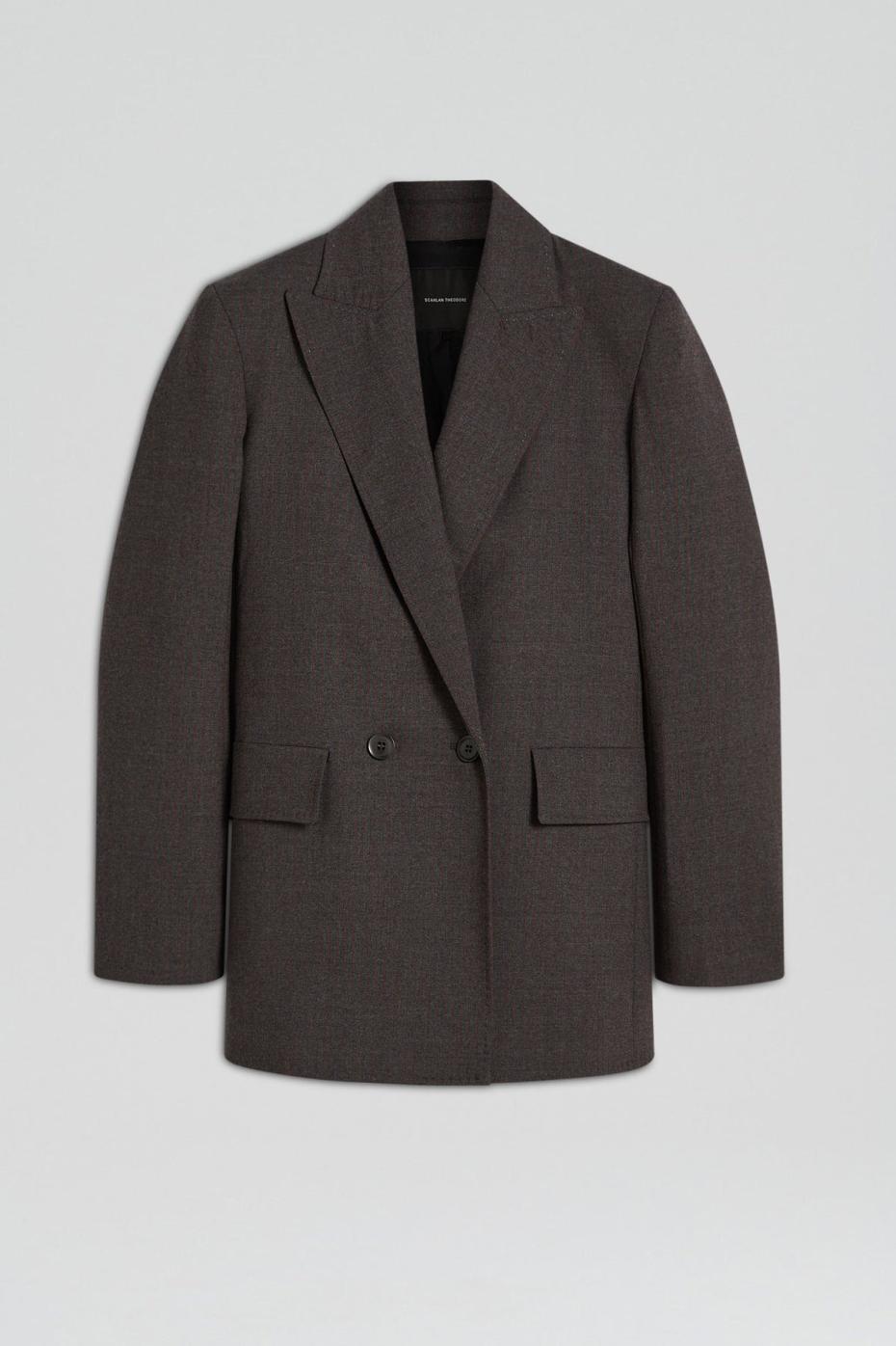 Jackets | Women Scanlan Theodore STRIPE TAILORED JACKET Grey