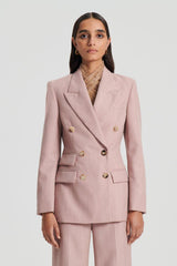 Jackets | Women Scanlan Theodore TAILORED DOUBLE POCKET JACKET Pink