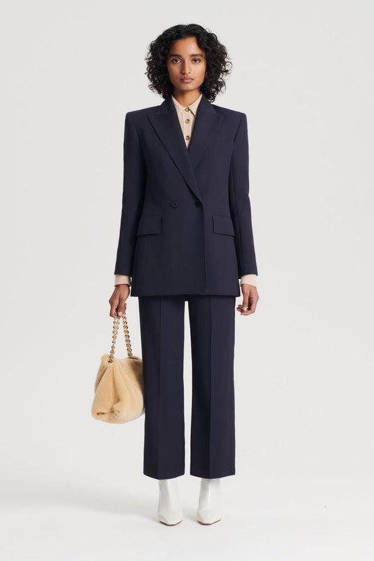 Jackets | Women Scanlan Theodore TAILORED DRAPE JACKET Navy