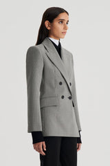 Jackets | Women Scanlan Theodore TAILORED HOUNDSTOOTH JACKET Black