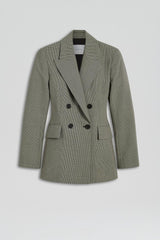 Jackets | Women Scanlan Theodore TAILORED HOUNDSTOOTH JACKET Black
