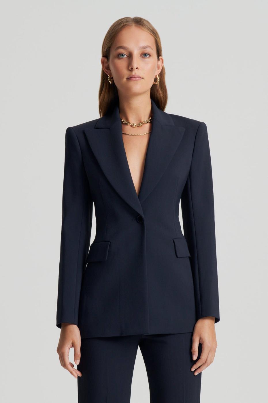 Jackets | Women Scanlan Theodore TAILORED JACKET Navy
