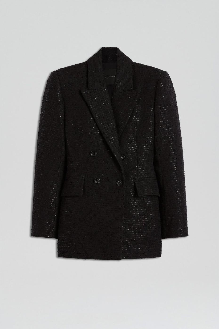 Jackets | Women Scanlan Theodore TAILORED SEQUIN JACKET Black