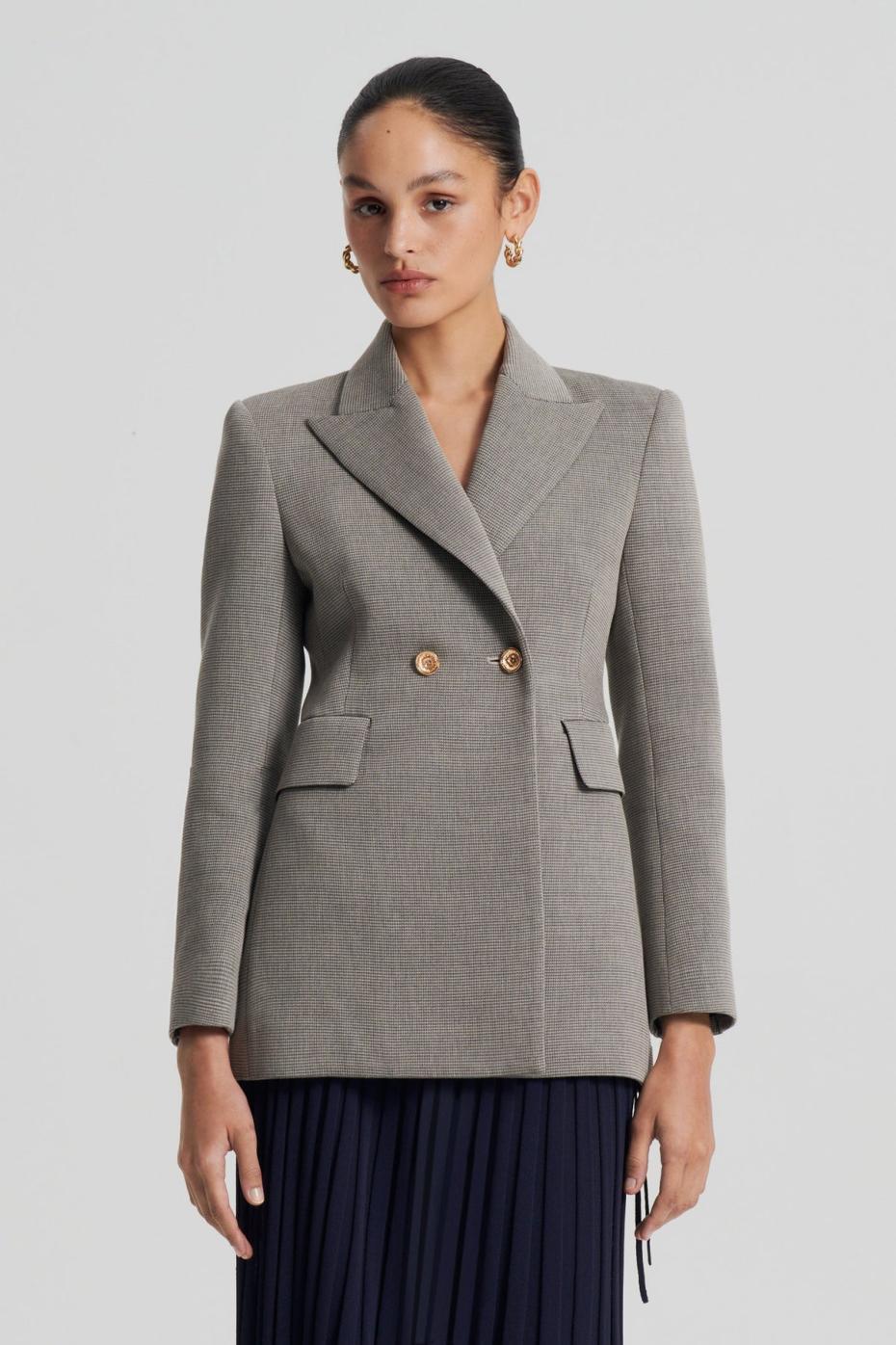Jackets | Women Scanlan Theodore TAILORED TWO BUTTON JACKET Ecru.black