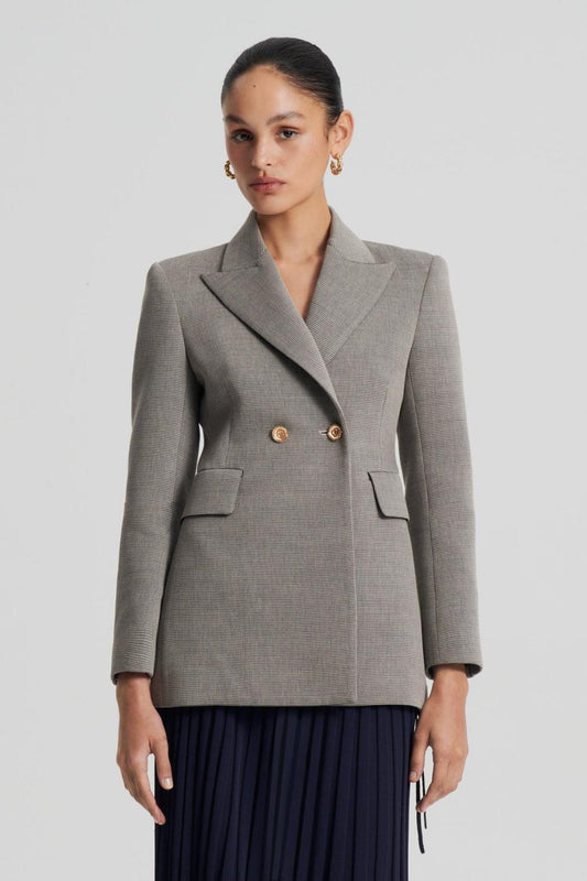 Jackets | Women Scanlan Theodore TAILORED TWO BUTTON JACKET Ecru.black