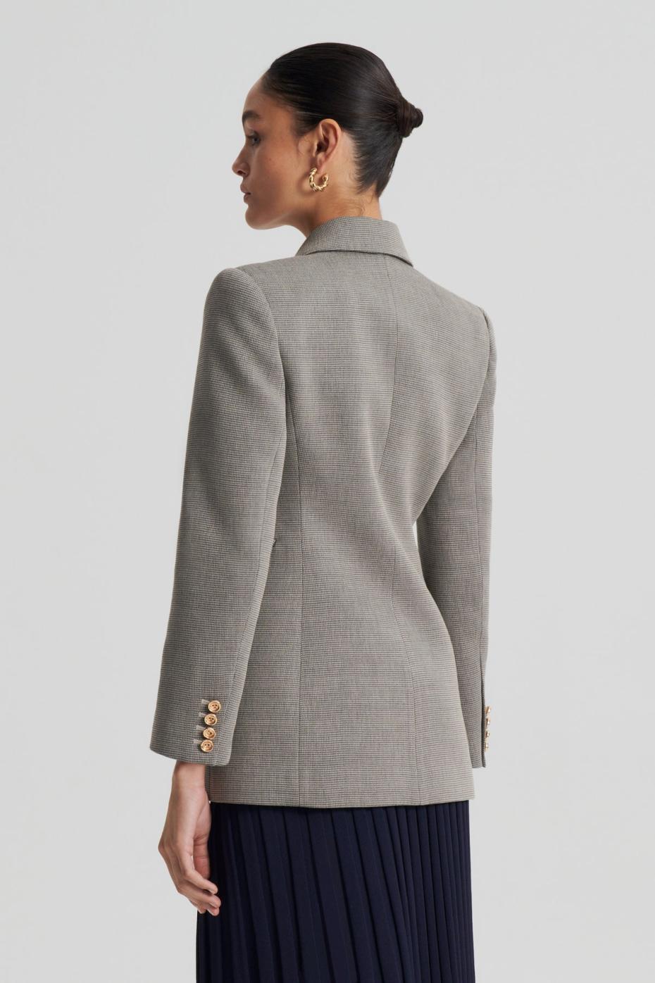 Jackets | Women Scanlan Theodore TAILORED TWO BUTTON JACKET Ecru.black