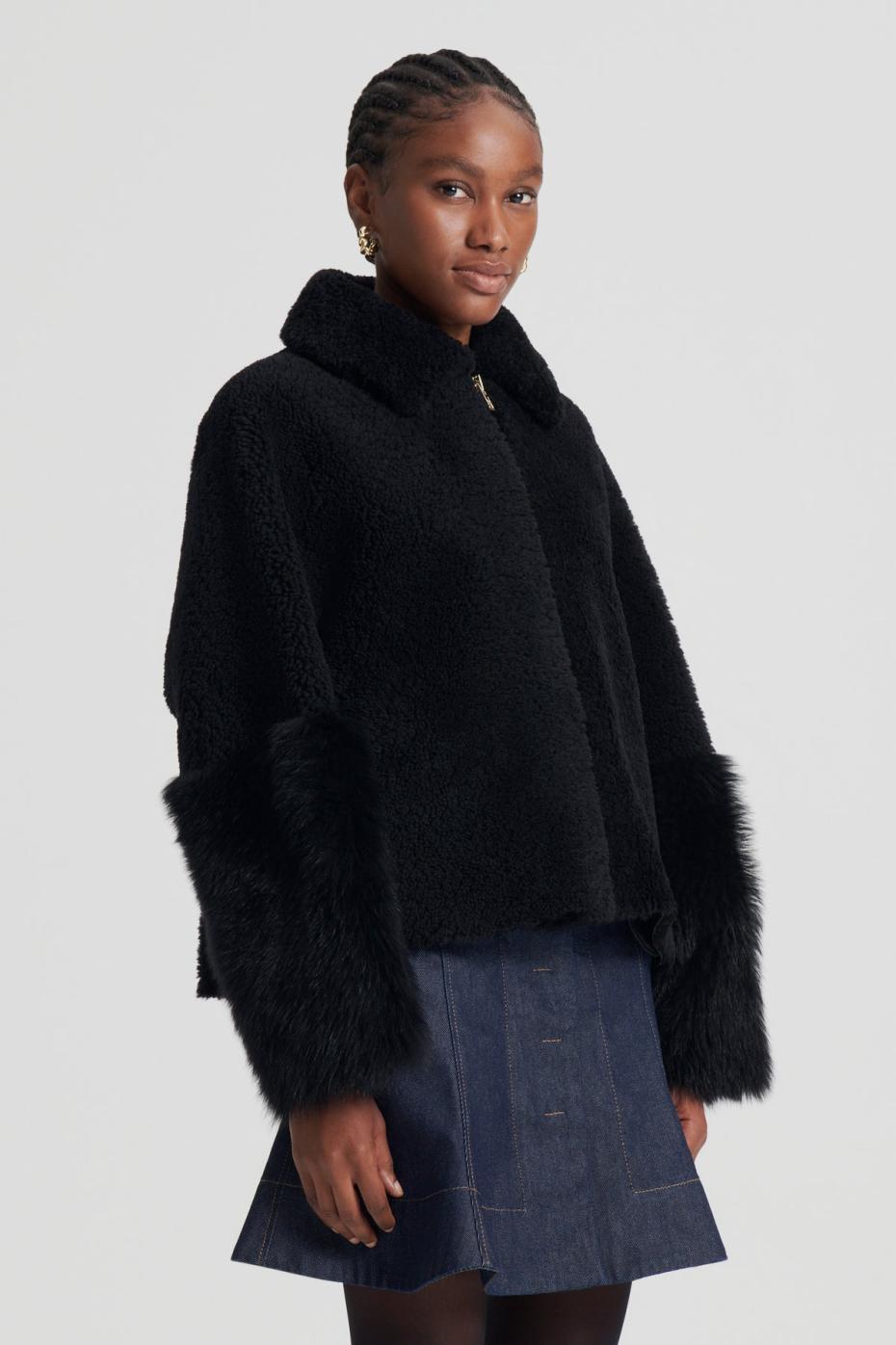 Jackets | Women Scanlan Theodore TOSCANA TRAPEZE JACKET Black