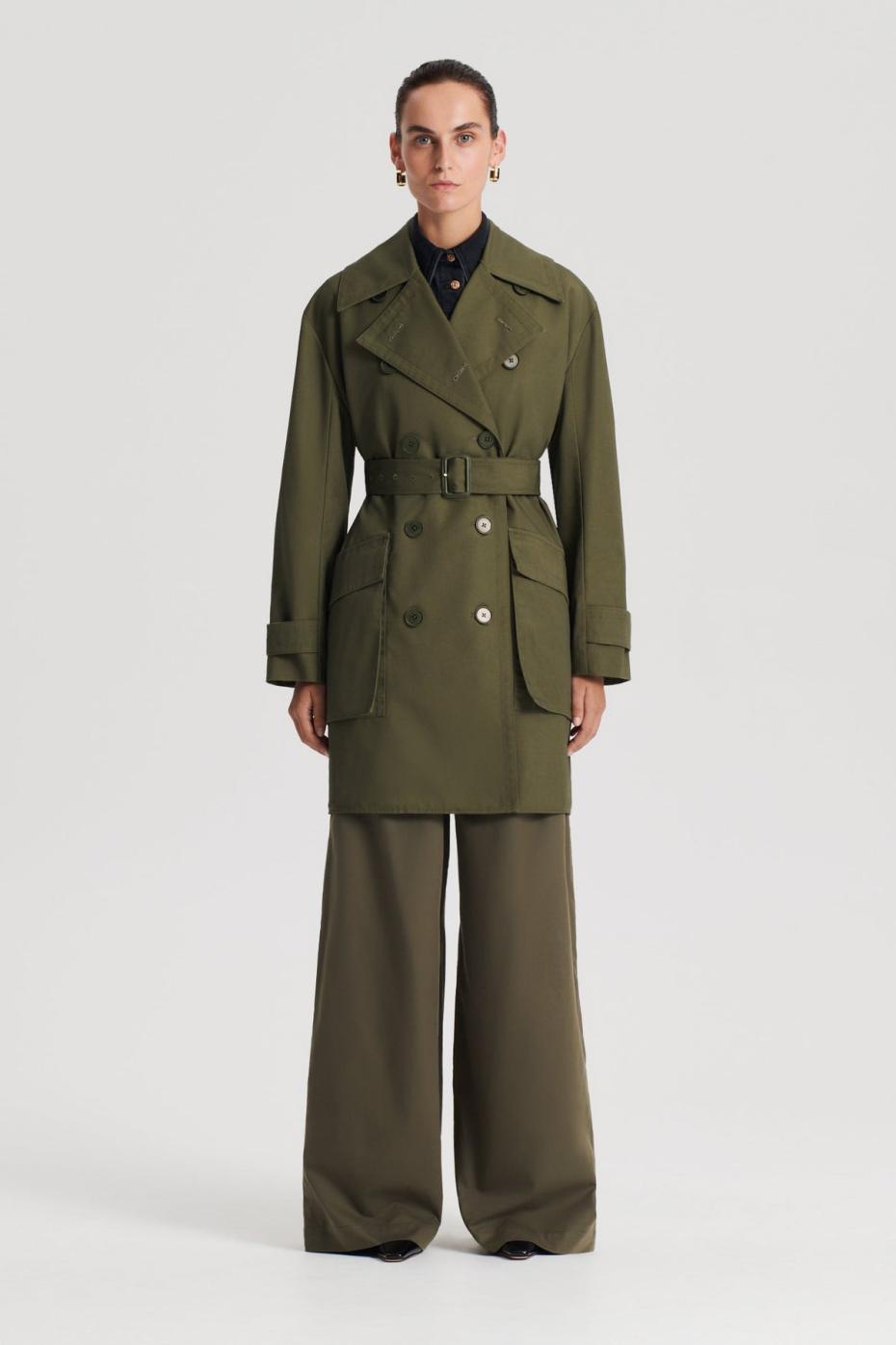 Jackets | Women Scanlan Theodore TRENCH COAT Jungle