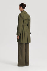 Jackets | Women Scanlan Theodore TRENCH COAT Jungle