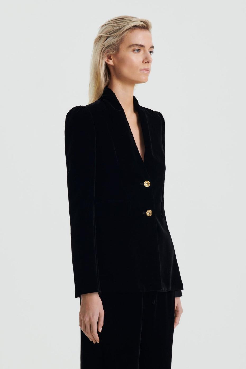 Jackets | Women Scanlan Theodore VELVET JACKET Black