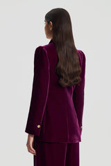 Jackets | Women Scanlan Theodore VELVET JACKET Mulberry