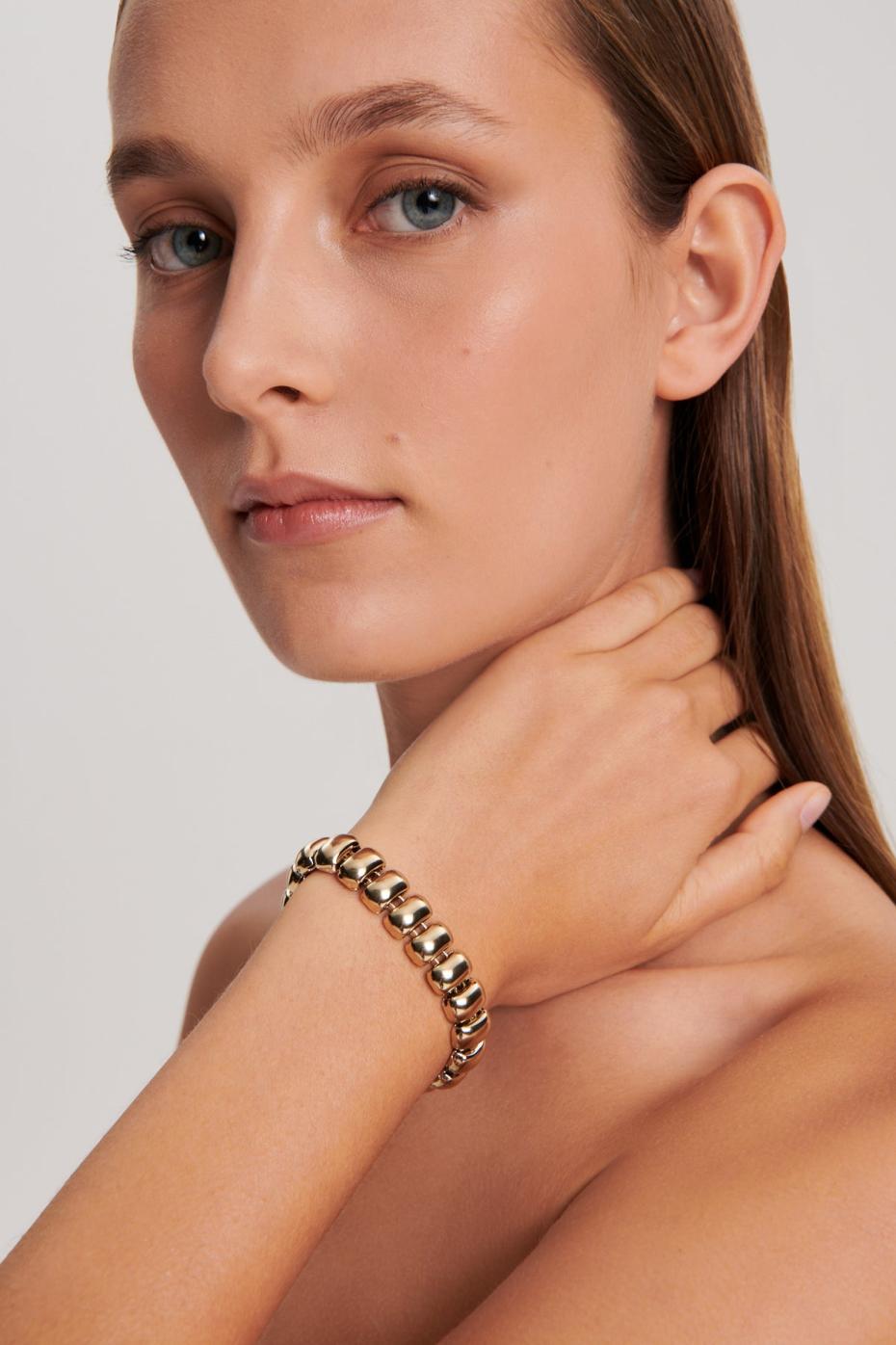 Jewelry | Women Scanlan Theodore BEETLE CHAIN BRACELET Light.gold