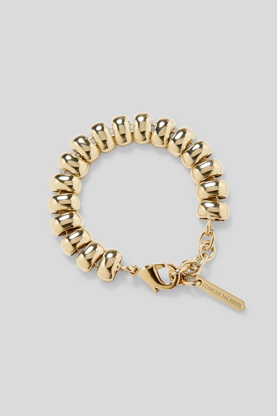 Jewelry | Women Scanlan Theodore BEETLE CHAIN BRACELET Light.gold