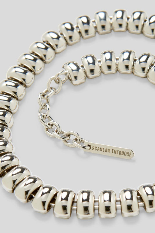 Jewelry | Women Scanlan Theodore BEETLE CHAIN CHOKER Silver