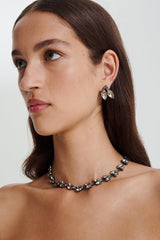 Jewelry | Women Scanlan Theodore CRYSTAL LEAF CHOKER Black.diamond