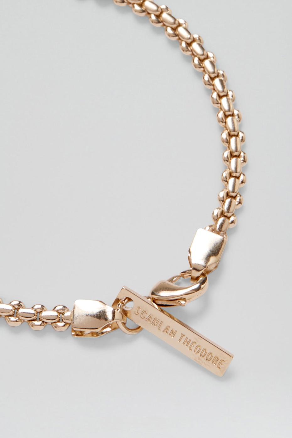 Jewelry | Women Scanlan Theodore FLAT BOX CHAIN BRACELET Light.gold