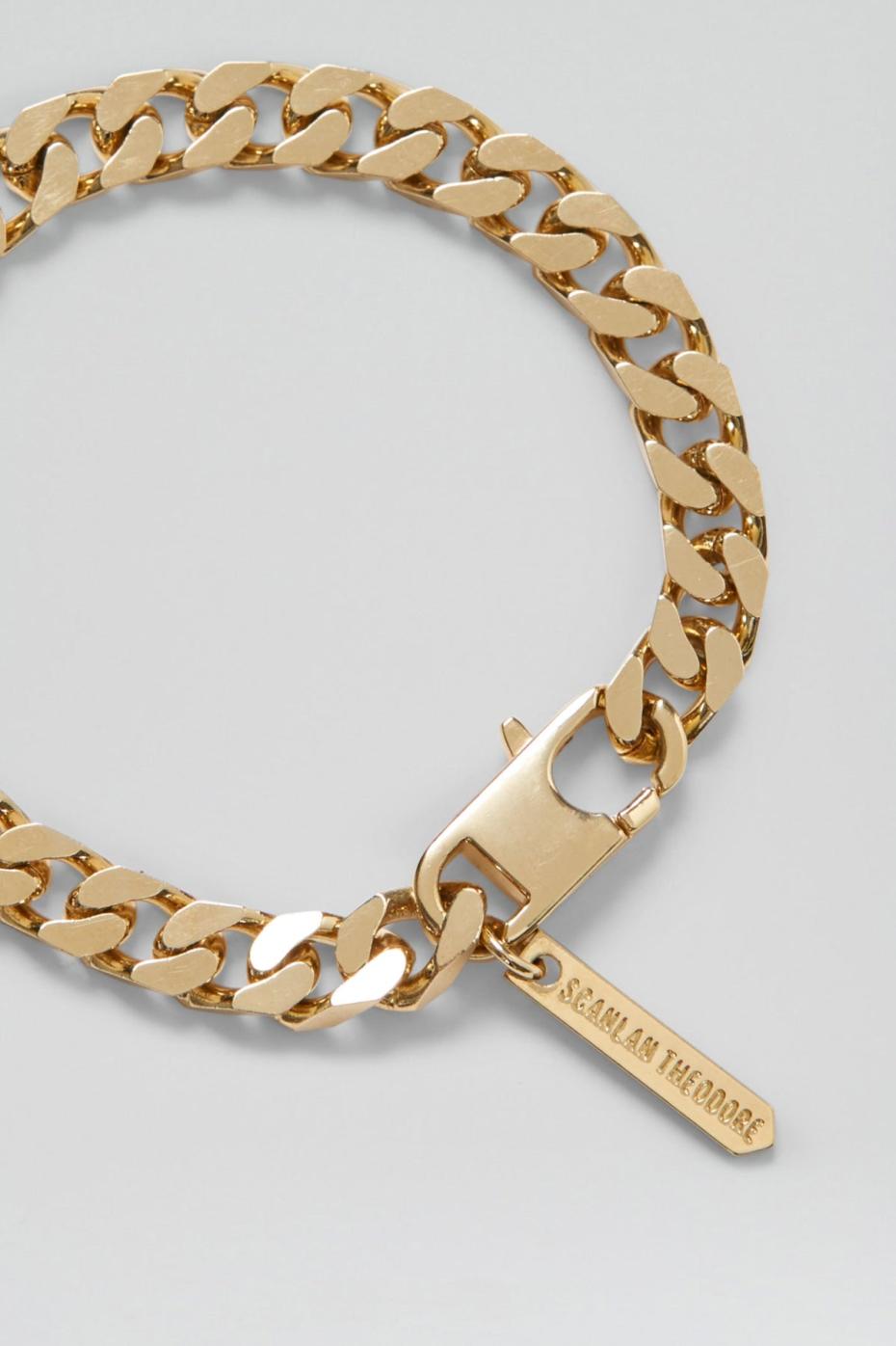 Jewelry | Women Scanlan Theodore FLAT CHAIN BRACELET Light.gold
