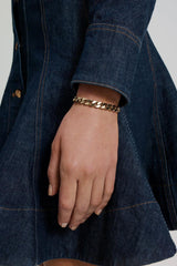 Jewelry | Women Scanlan Theodore FLAT CHAIN BRACELET Light.gold