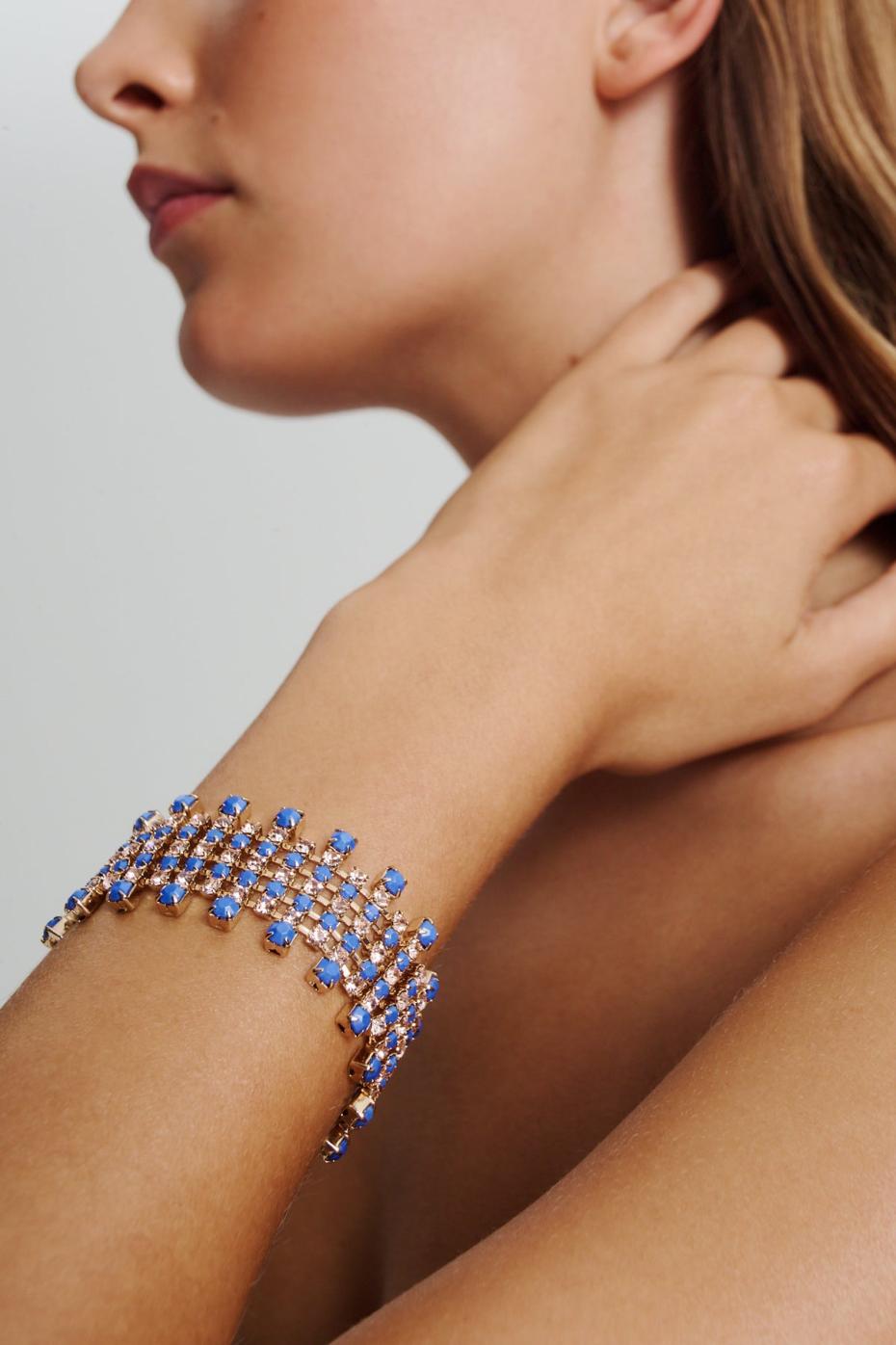 Jewelry | Women Scanlan Theodore OPAL STRASS BRACELET Cornflower