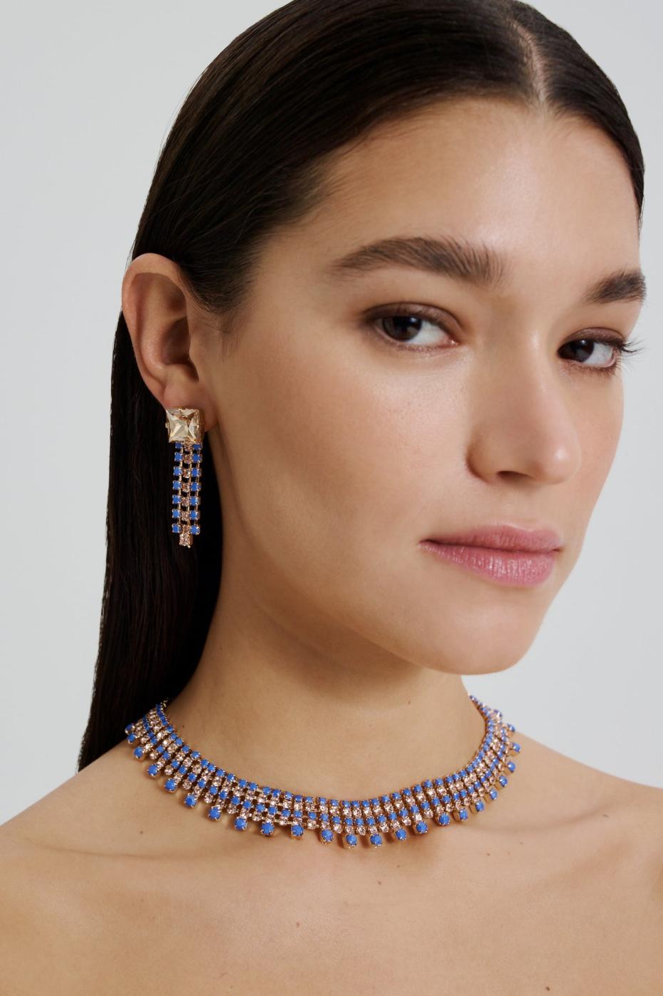 Jewelry | Women Scanlan Theodore OPAL STRASS CHOKER Cornflower