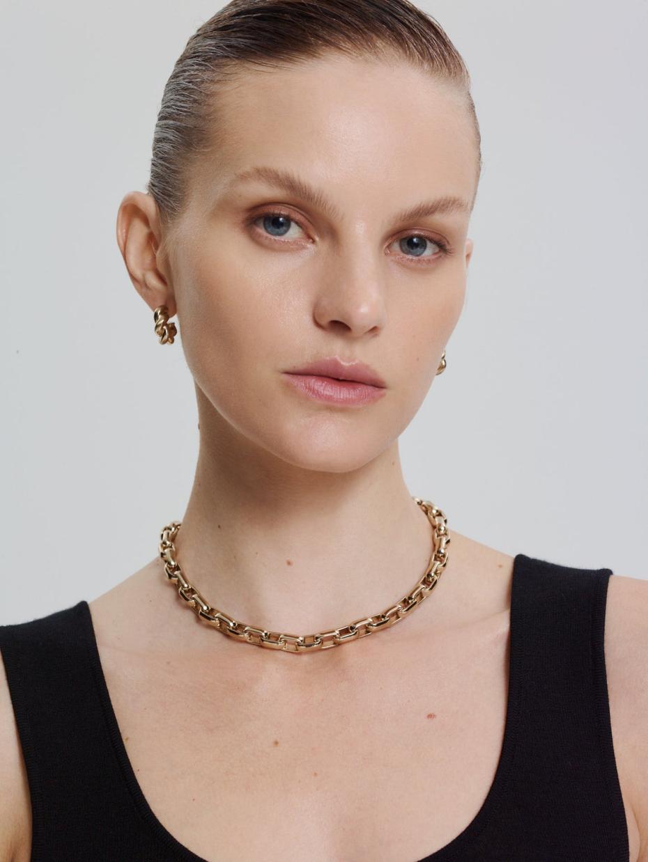 Jewelry | Women Scanlan Theodore ROLO CHAIN CHOKER Light.gold
