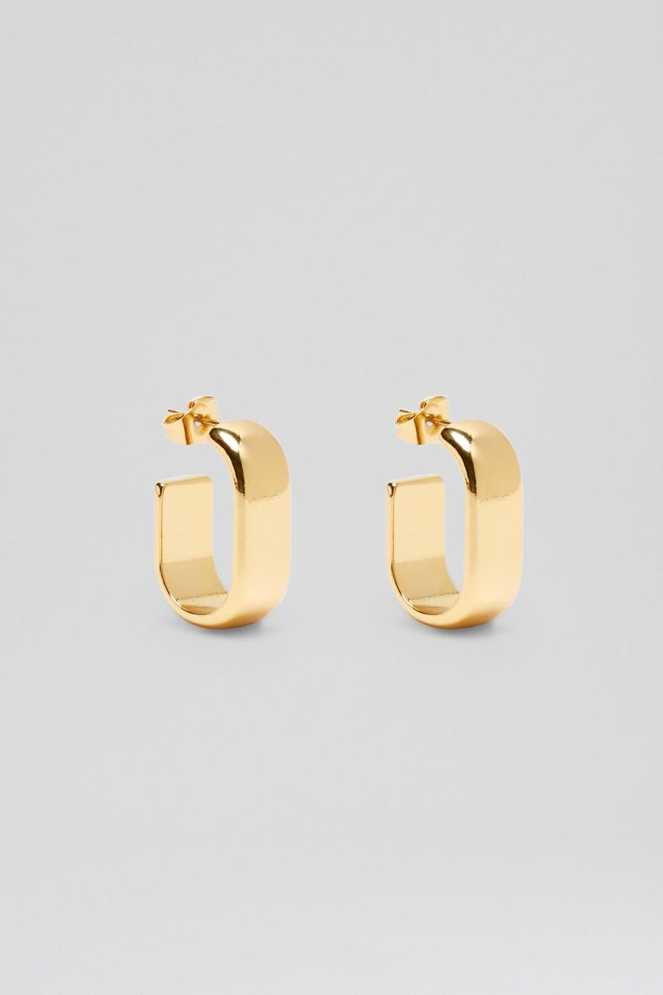 Jewelry | Women Scanlan Theodore ROLO HOOP EARRINGS Gold
