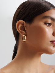 Jewelry | Women Scanlan Theodore ROLO HOOP EARRINGS Gold
