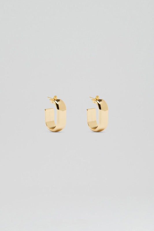Jewelry | Women Scanlan Theodore ROLO HOOP EARRINGS Light.gold