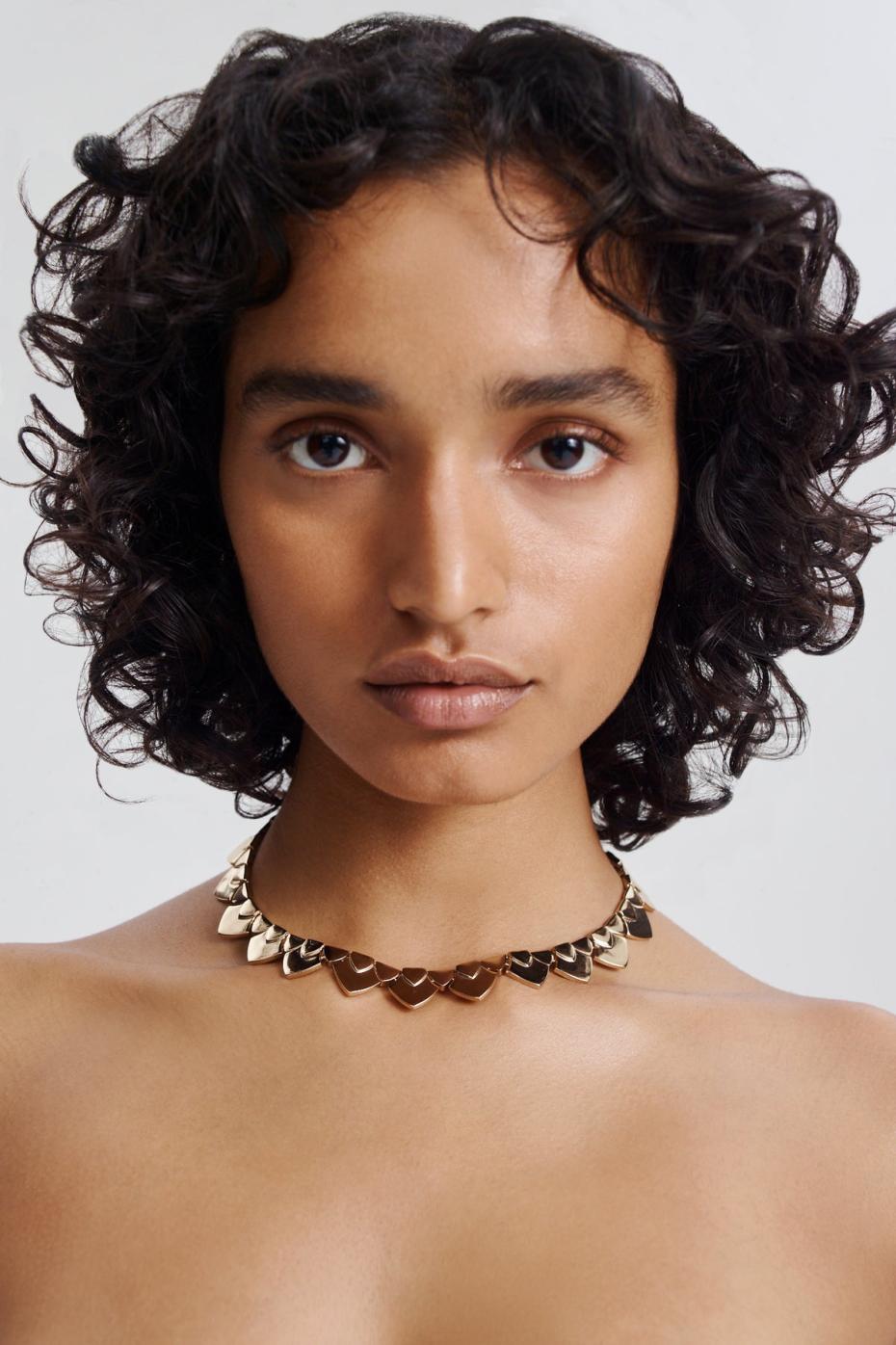 Jewelry | Women Scanlan Theodore TRIANGLE CHOKER Light.gold